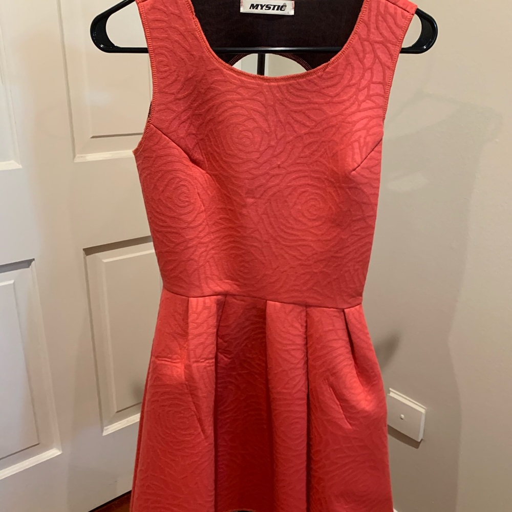 Open back mini dress